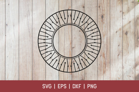 Abstract Circle Frame Decorative: Graphics and Crafts for Modern Branding