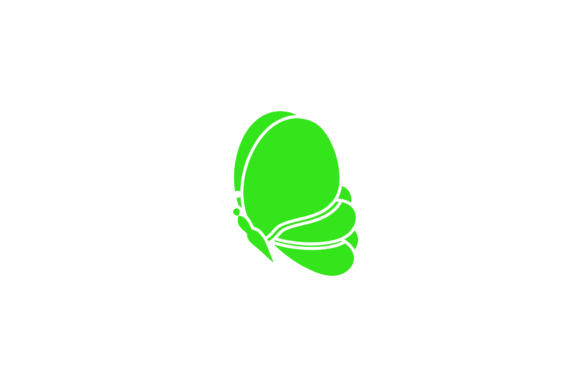 Butterfly Decorative Graphic Green Icon
