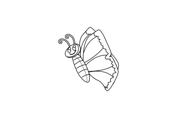 Butterfly Decorative Vector Line Style Graphics