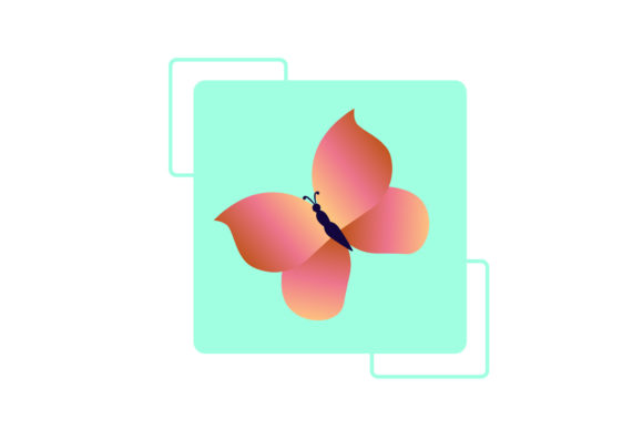 Butterfly Icons Decorative Graphics
