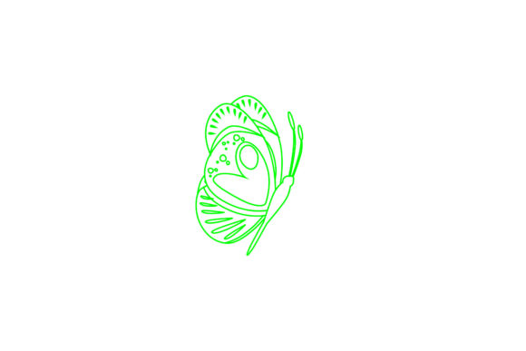 Butterfly Pattern Decorative Outline: Graphics & Icons for Digital Sellers