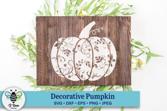 Decorative Fall Pumpkin Graphics for Crafts