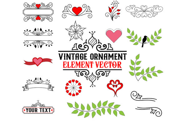 Decorative Vintage Ornament Retro Frame Graphics