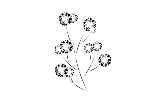 Floral Decorative Simple Silhouette: Graphics & Freebies