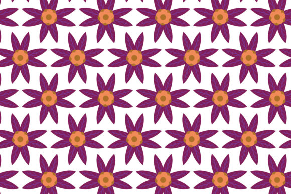 Floral Pink Flower Decorative Pattern