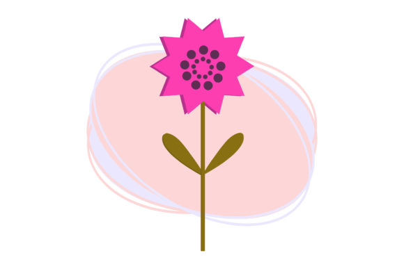 Flower Decorative Design Abstract Shape