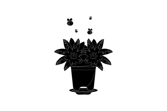 Flower Decorative in Black Icon: Graphics & Icons for Local Branding