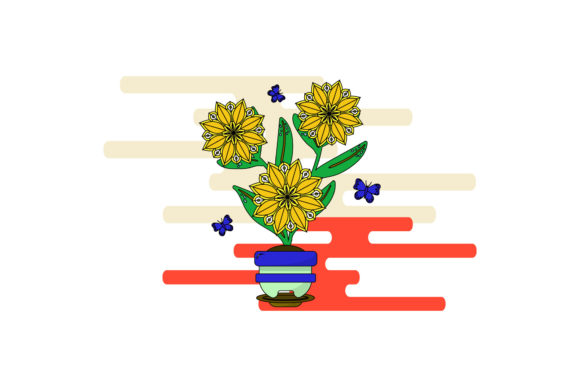Flower Pot Decorative Clipart