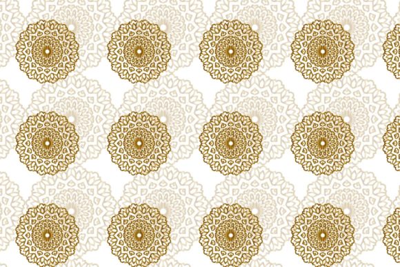 Gold Mandala Decorative Pattern