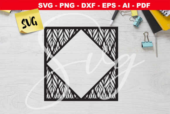 Leaf Decorative Mirror Frame Graphics and Crafts