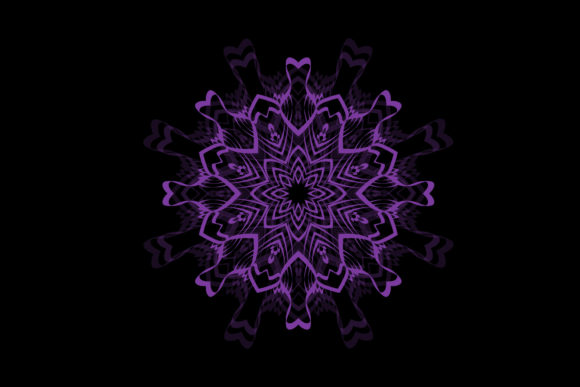 Mandala Purple Decorative Design Style