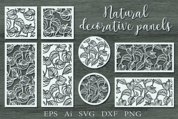 Natural Decorative Panels: Graphics and Crafts in One